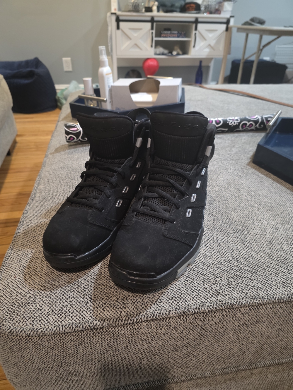 Jordan Men's Black High-Top Basketball Sneakers